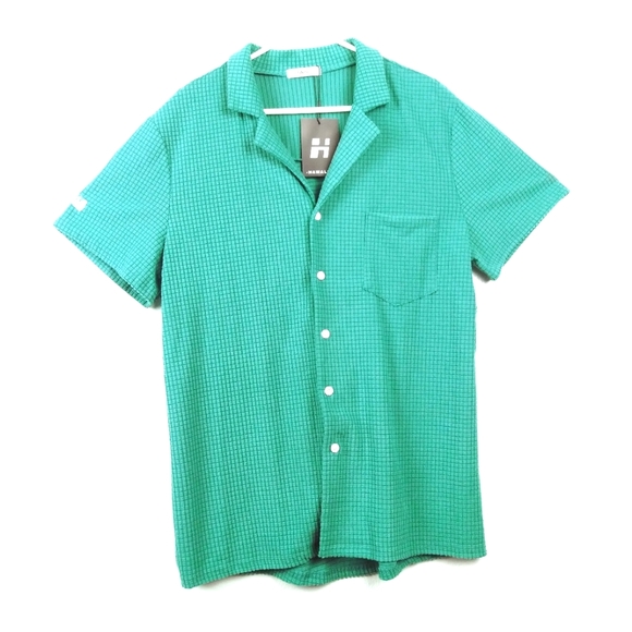 HAWALILI Tops - HAWALILI Top Shirt Women's Size L Blue Emerald Material Corduroy Casual